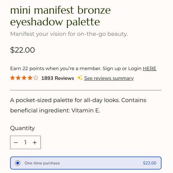 Brand New Mini Manifest Bronze Eyeshadow Palette - Picture 4 of 9